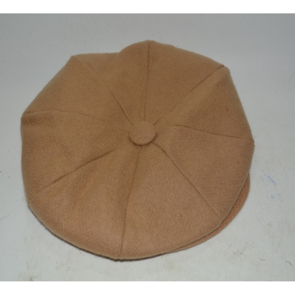 Vintage Dobbs Newsboy Flat Cap – Men's X‑Large – Tan – Made in USA – 1990s – Use